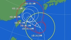 台風6号の接近で暴風警報が発令!沖縄地方の状況は?