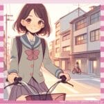 サドルに直で乗ってる通学JKエッッッロ