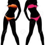【画像】水着女子の上半身だけ vs 下半身だけ
