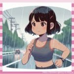 【画像】やす子さん、マラソン中に雨で下着がもろ見え状態に