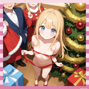 【画像】お騒がせセレブのパリス・ヒルトン、全裸にリボン姿でクリスマスを祝福