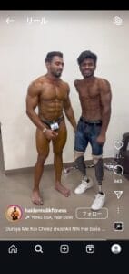 【画像】片腕のボディビルダー、普通にマッチョ