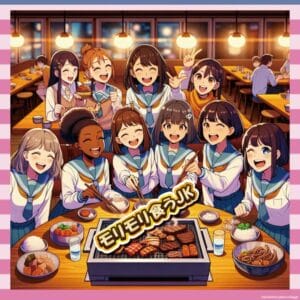 【画像】制服JKさん、男子の目がないとここまで食べるｗｗ